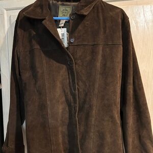 Ami Suede jacket satin lining button up